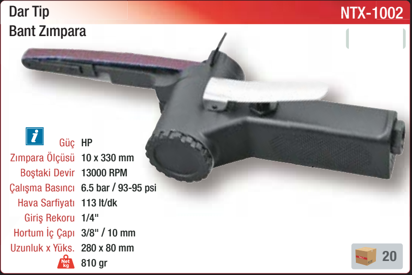 NTX-1002 orijinal katalog bilgileri