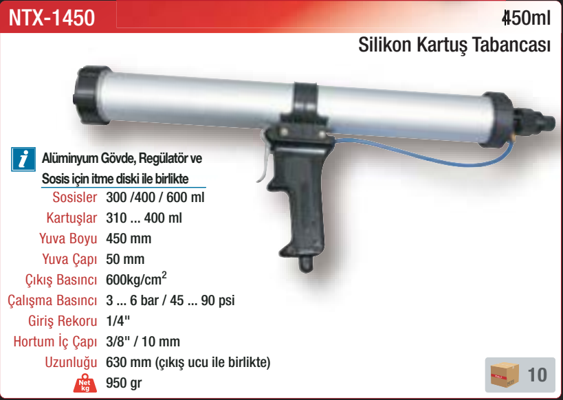 NTX-1450 orijinal katalog bilgileri