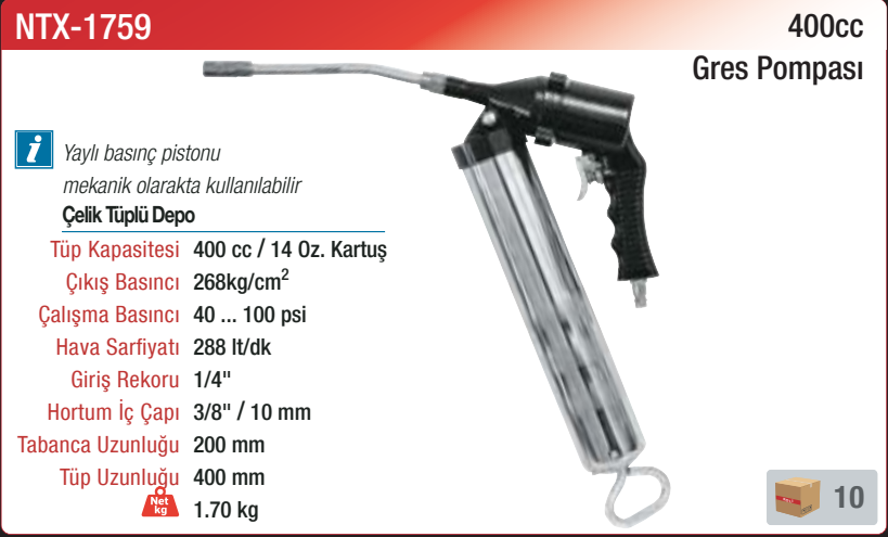 NTX-1759 orijinal katalog bilgileri