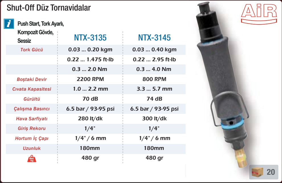 NTX-3145 orijinal katalog bilgileri