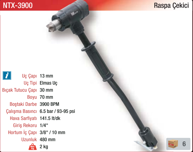 NTX-3900 orijinal katalog bilgileri