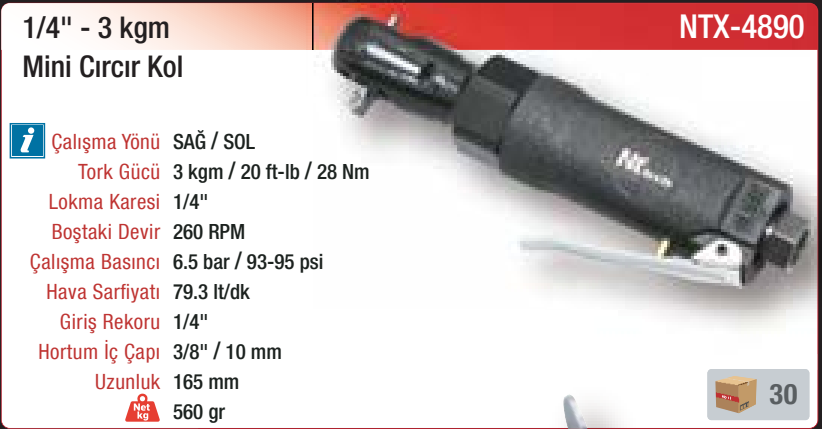 NTX-4890 orijinal katalog bilgileri
