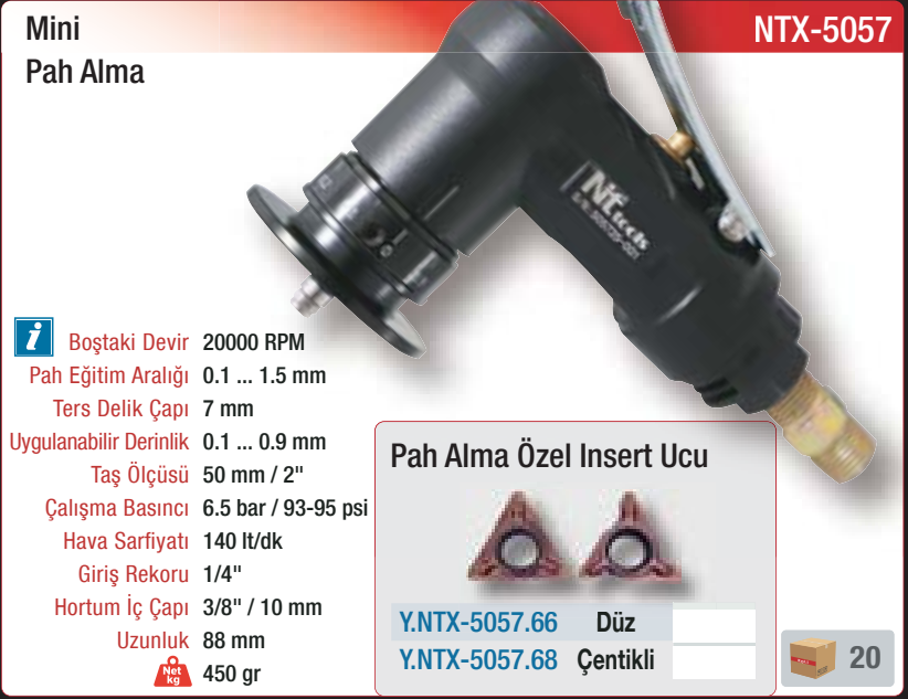 NTX-5057 orijinal katalog bilgileri