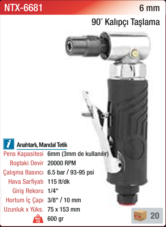 NTX-6681 orijinal katalog bilgileri