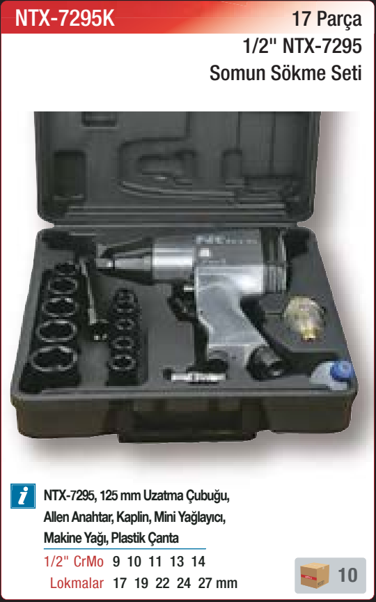 NTX-7295K orijinal katalog bilgileri