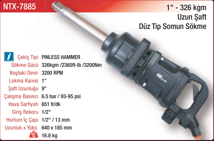 NTX-7885 orijinal katalog bilgileri