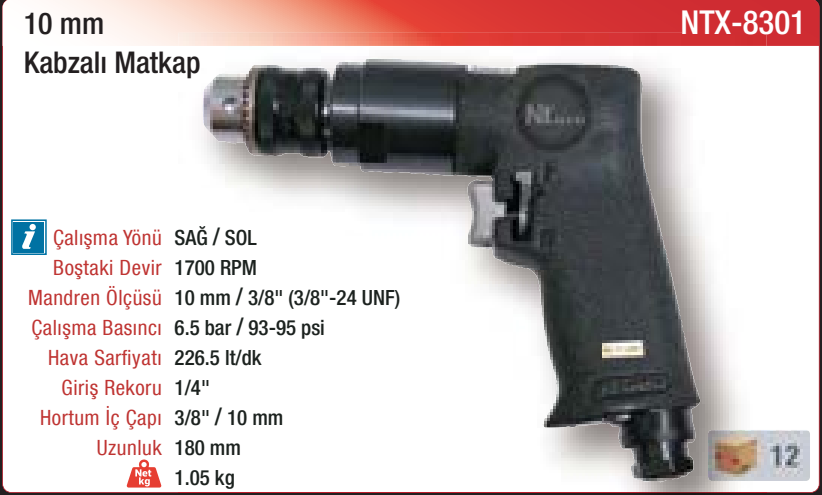 NTX-8301 orijinal katalog bilgileri