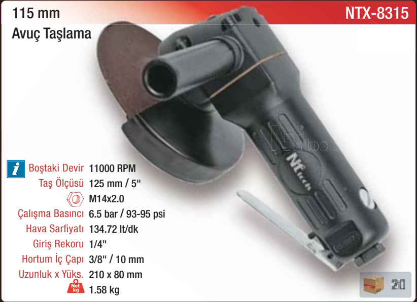 NTX-8315 orijinal katalog bilgileri