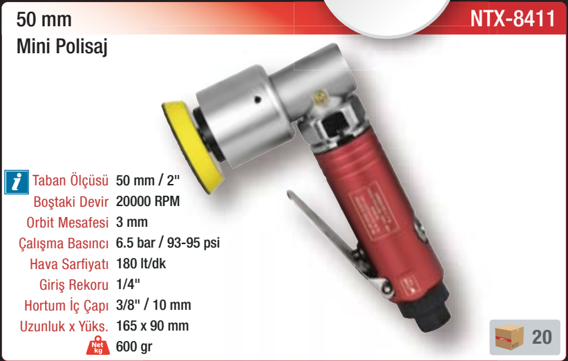 NTX-8411 orijinal katalog bilgileri