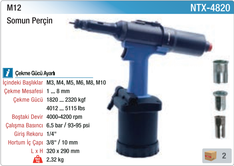 NTX-4820 orijinal katalog bilgileri — fiyat içermeyen görsel